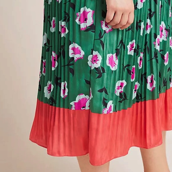Anthropologie Mireille Pleated Dress - Picture 4 of 5